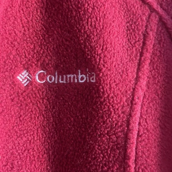 Women’s Red Columbia Fleece jacket size medium - Picture 3 of 5